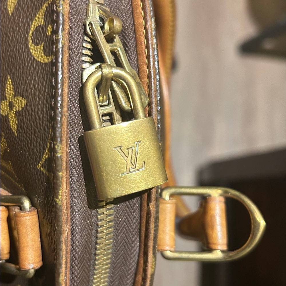Louis Vuitton Brown and Gold Monogram Satchel - Picture 7 of 11
